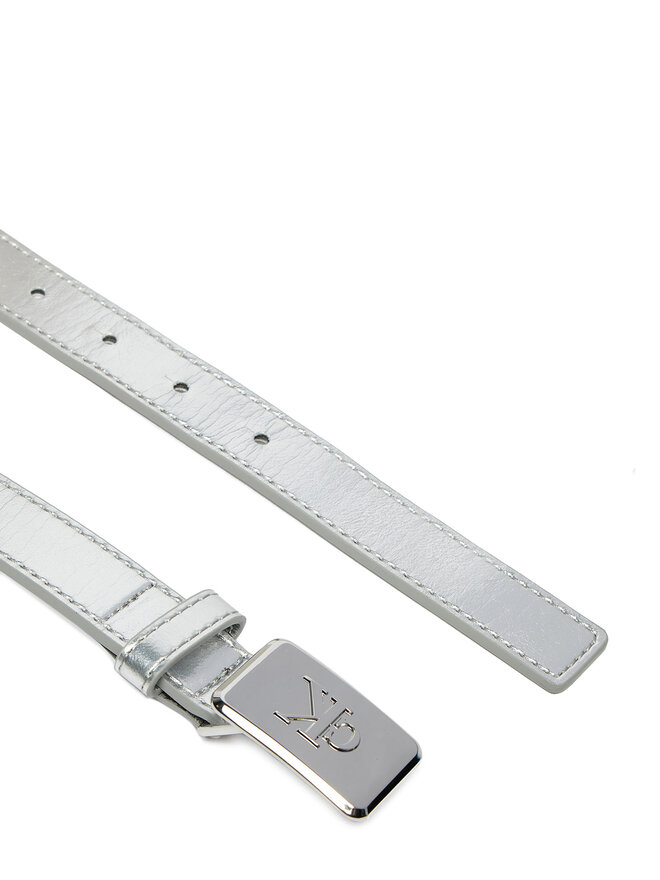 Calvin Klein Jeans Otroški pas Calvin Klein Jeans Metallic Buckle Belt IU0IU00666 Srebrna