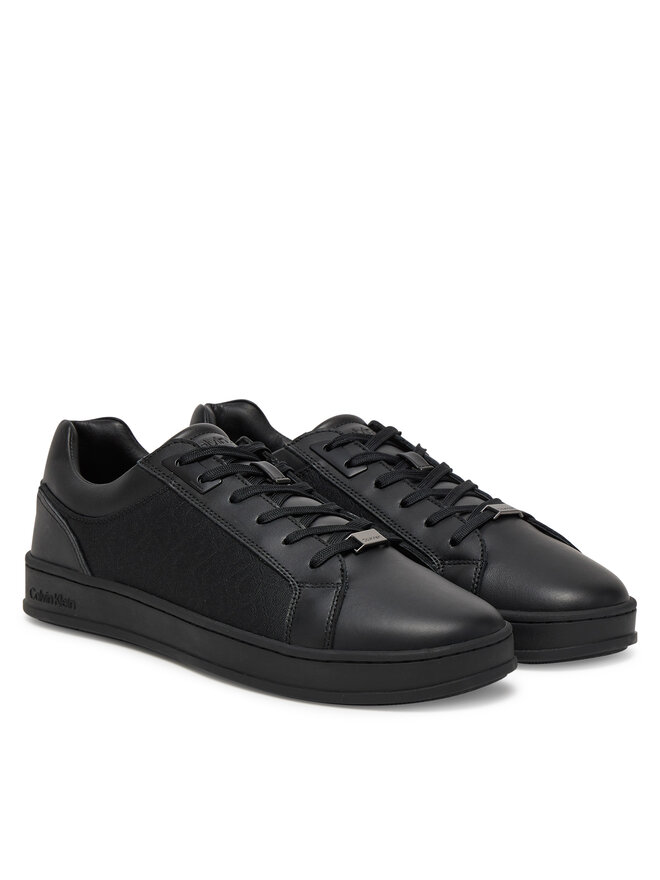 Calvin Klein Sneakersy Calvin Klein Low Top Lace Up Eyelet Jaq Mono HM0HM01815 Czarny