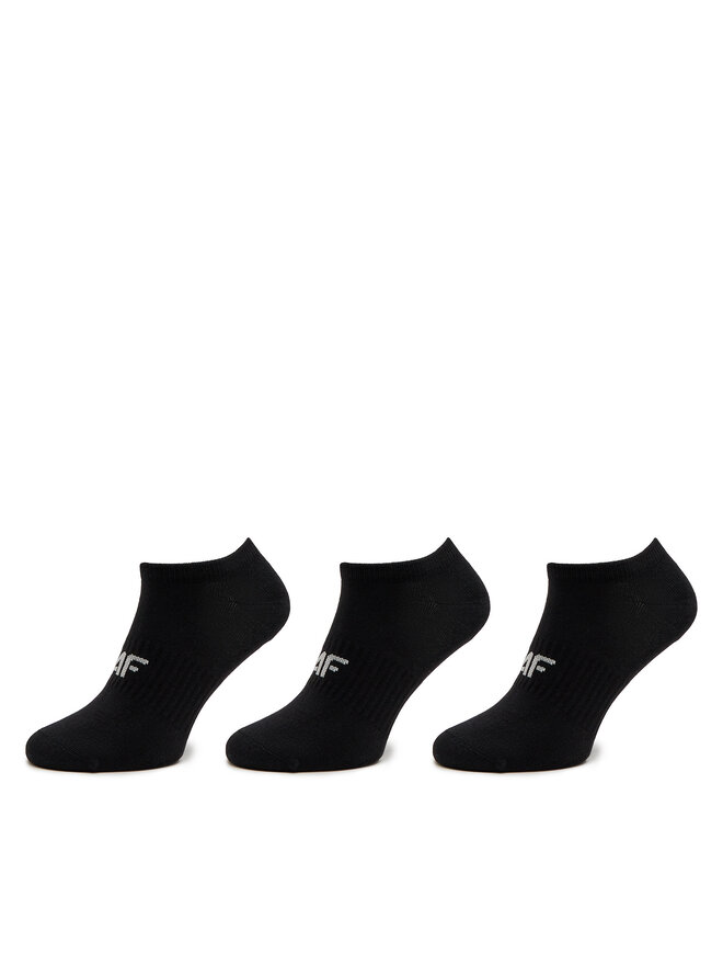 4F Set di 3 paia di calzini corti da donna 4F 4FAW23USOCF197 Nero