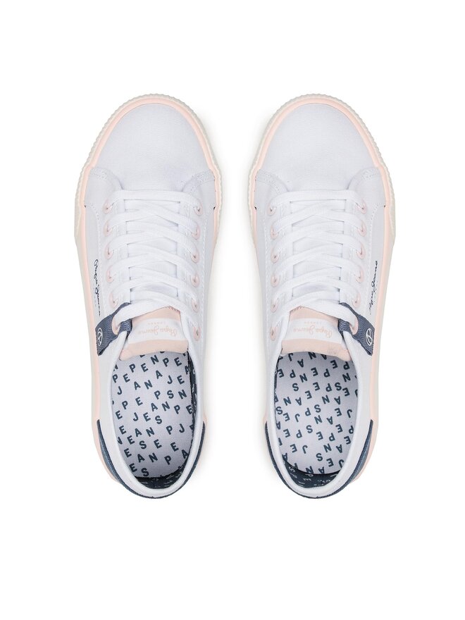 Pepe Jeans Πάνινα παπούτσια Pepe Jeans Ottis W Sun PLS31456 Λευκό