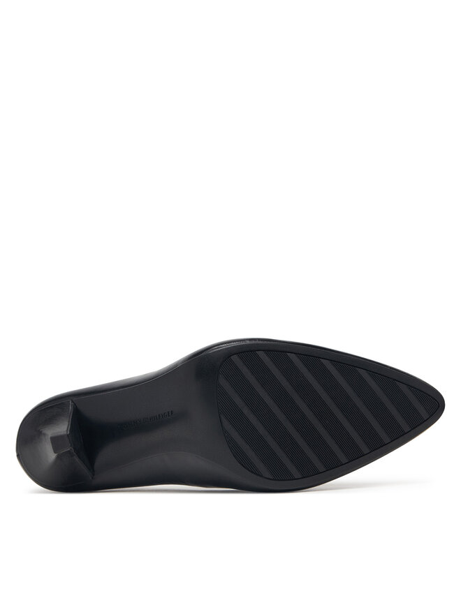 Tommy Hilfiger High Heels Tommy Hilfiger High Heel Court Leather Shoe FW0FW09527 Schwarz