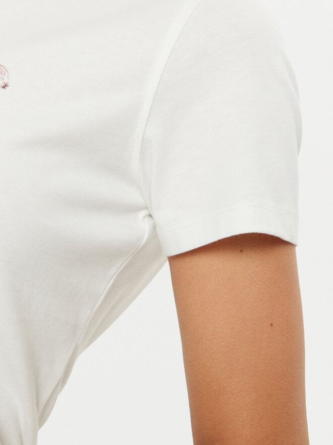 Guess Guess Camiseta W5RI19 I3Z14 Blanco Regular Fit