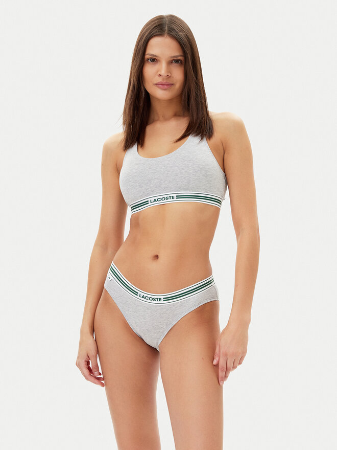 Lacoste Lacoste Klasične spodnje hlačke 8F1333 Siva