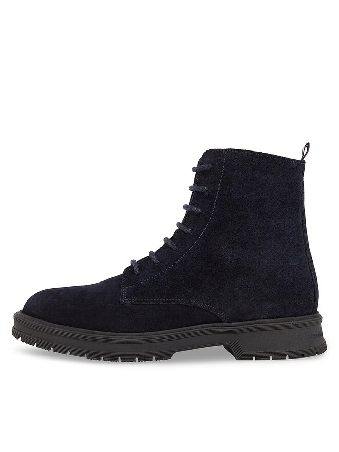 Tommy Hilfiger Μπότες Tommy Hilfiger Hilfiger Core Suede Boot FM0FM04674 Μπλε