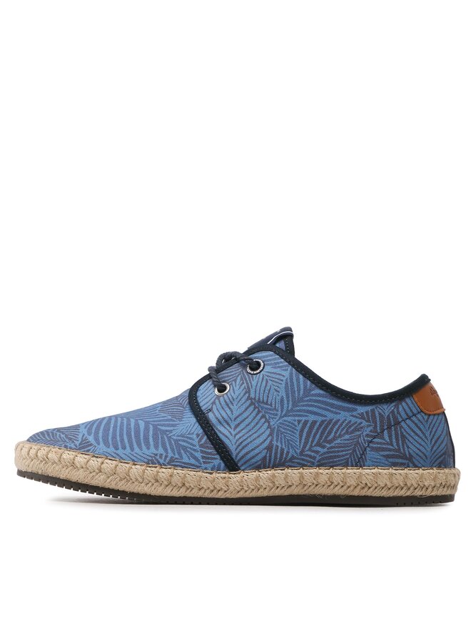 Pepe Jeans Espadrilky Pepe Jeans Tourist Tropic PMS10318 Modrá