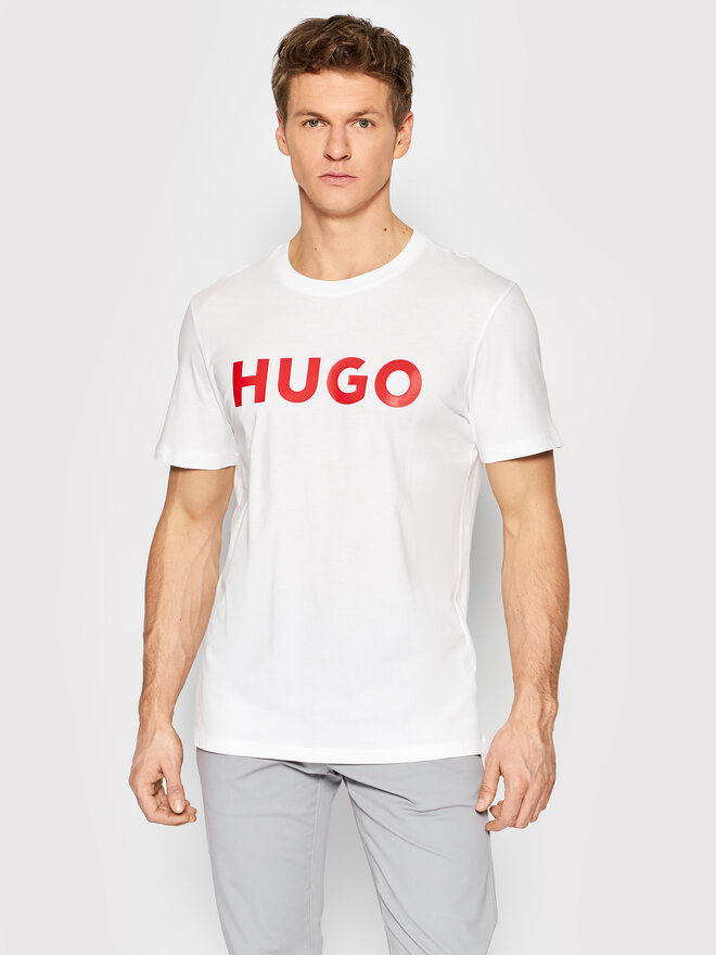 HUGO Hugo T-Shirt Dulivio 50467556 Weiß Regular Fit
