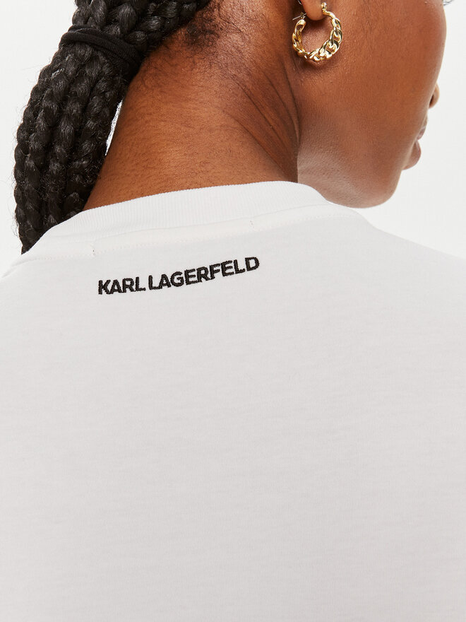 KARL LAGERFELD KARL LAGERFELD Camiseta 245W1713 Blanco Regular Fit