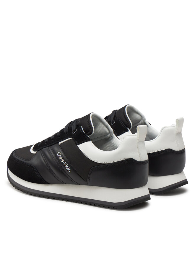 Calvin Klein Sneakersy Calvin Klein Low Top Lace Up Mix HM0HM01399 Černá