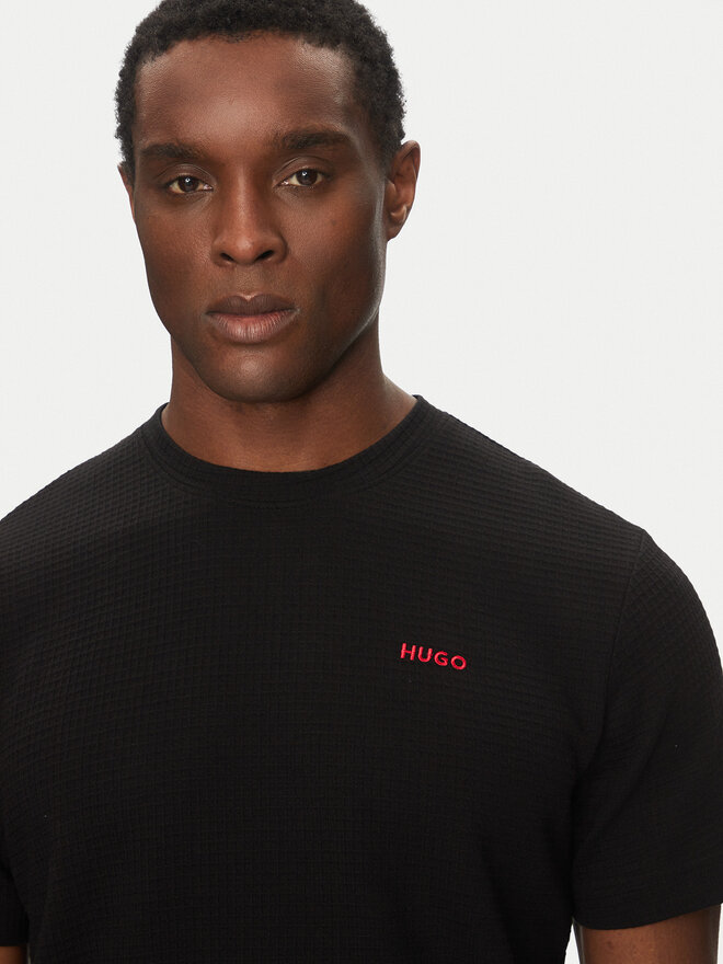 HUGO HUGO T-Shirt Austin 50532011 Μαύρο Regular Fit