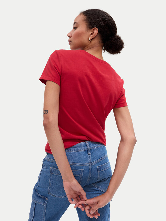 Gap Gap Marškinėliai 268820-91 Raudona Regular Fit
