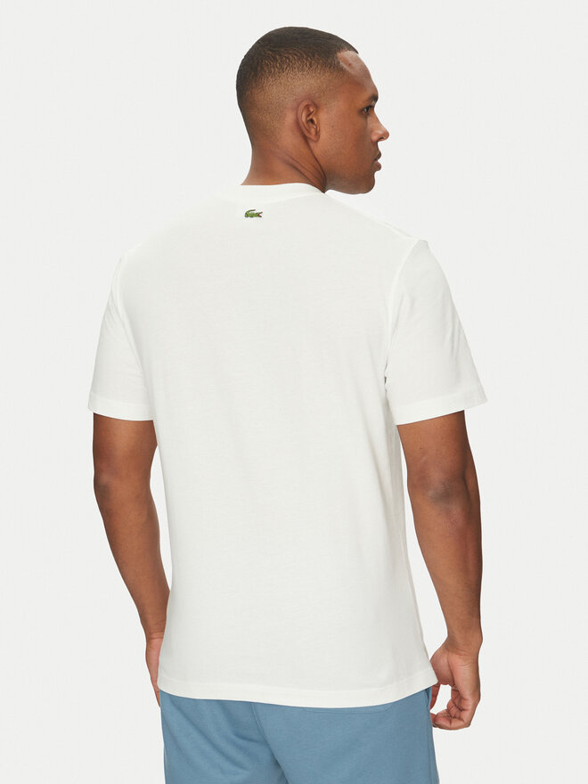 Lacoste Lacoste Marškinėliai TH0284 Écru Classic Fit