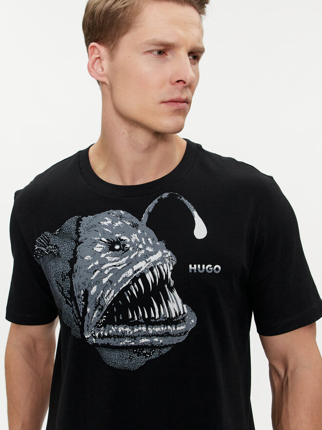 HUGO HUGO Camiseta Dibeach 50513812 Negro Regular Fit