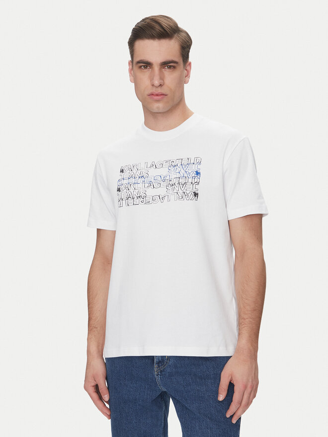 Karl Lagerfeld Jeans Karl Lagerfeld Jeans Camiseta A2M17038 Blanco Regular Fit