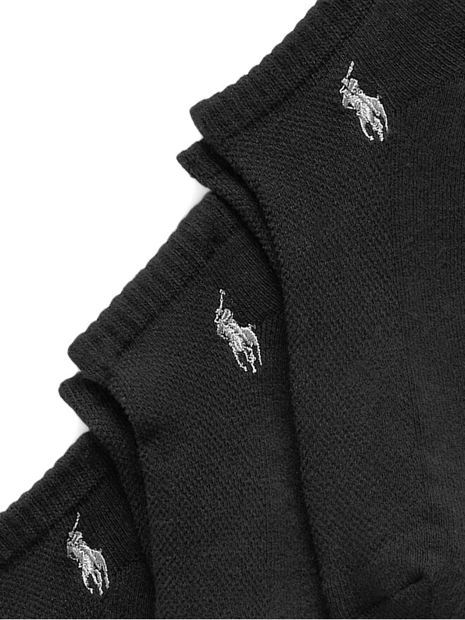 Polo Ralph Lauren Zestaw 3 par niskich skarpet męskich Polo Ralph Lauren 455972885001 Czarny