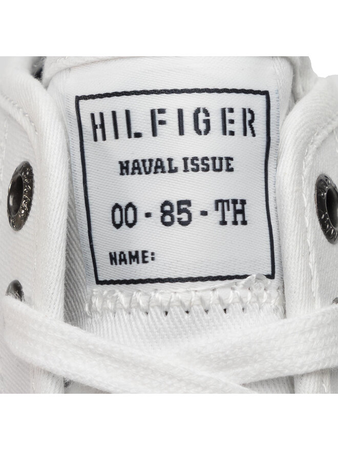 Tommy Hilfiger Sneakers Tommy Hilfiger Core Corporate High Textile Snk FM0FM02825 Weiß