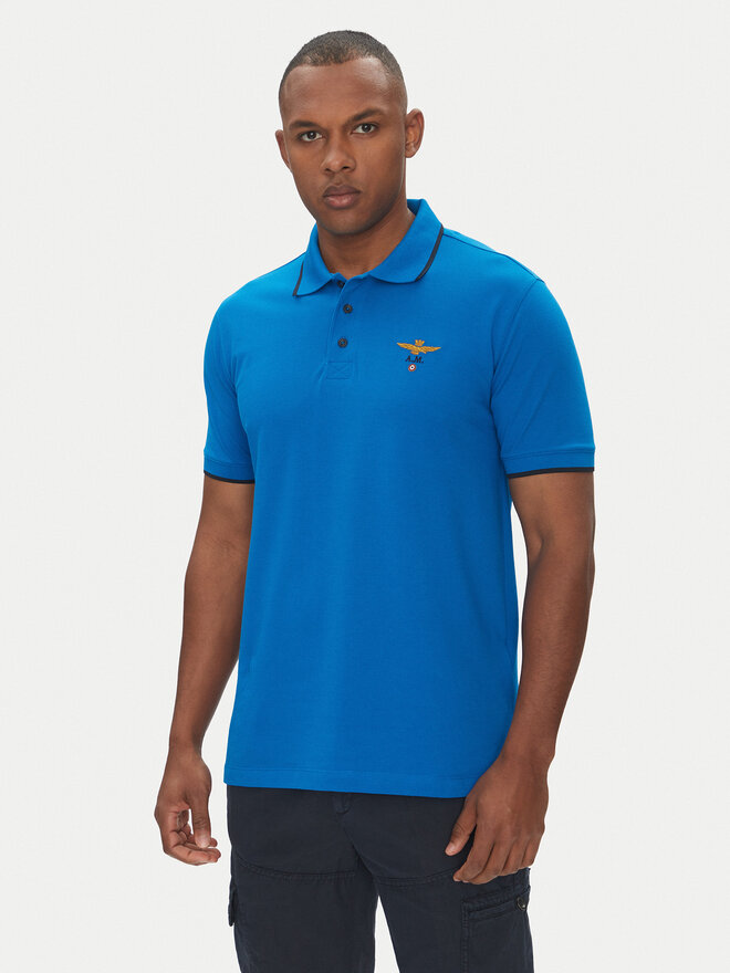 Aeronautica Militare Aeronautica Militare Поло 251PO1308P82 Голубий Regular Fit