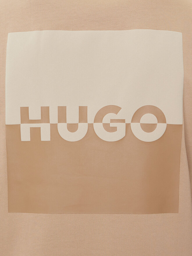 HUGO HUGO Camiseta Dusplito 50542816 Beis Relaxed Fit