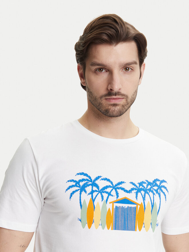 YSABEL MORA YSABEL MORA T-Shirt 90514 Λευκό Regular Fit