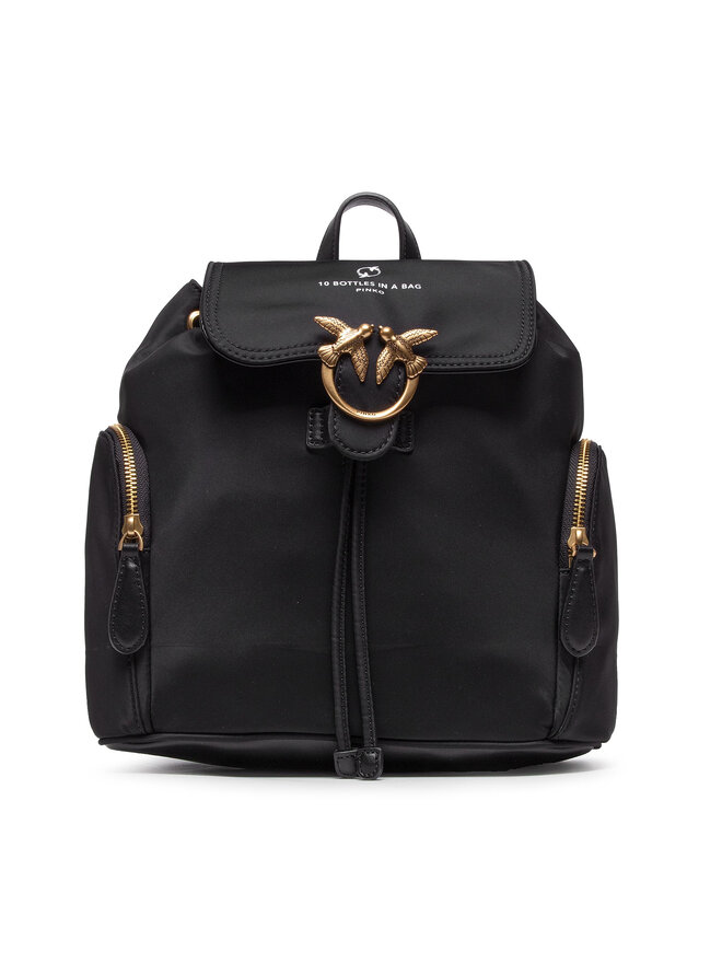 PINKO Рюкзак Pinko Love Backpack Recycled Nylon PE 22 PLTT 1P22KV Y7UX Чорний