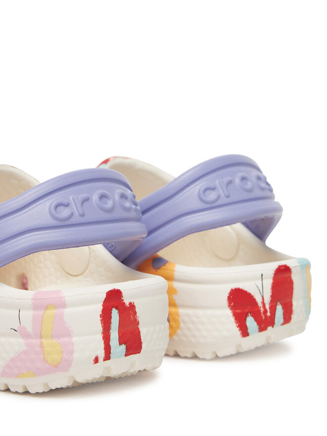 Crocs Чехли Crocs Classic Butterfly Graphic Clog T 211263 Бял