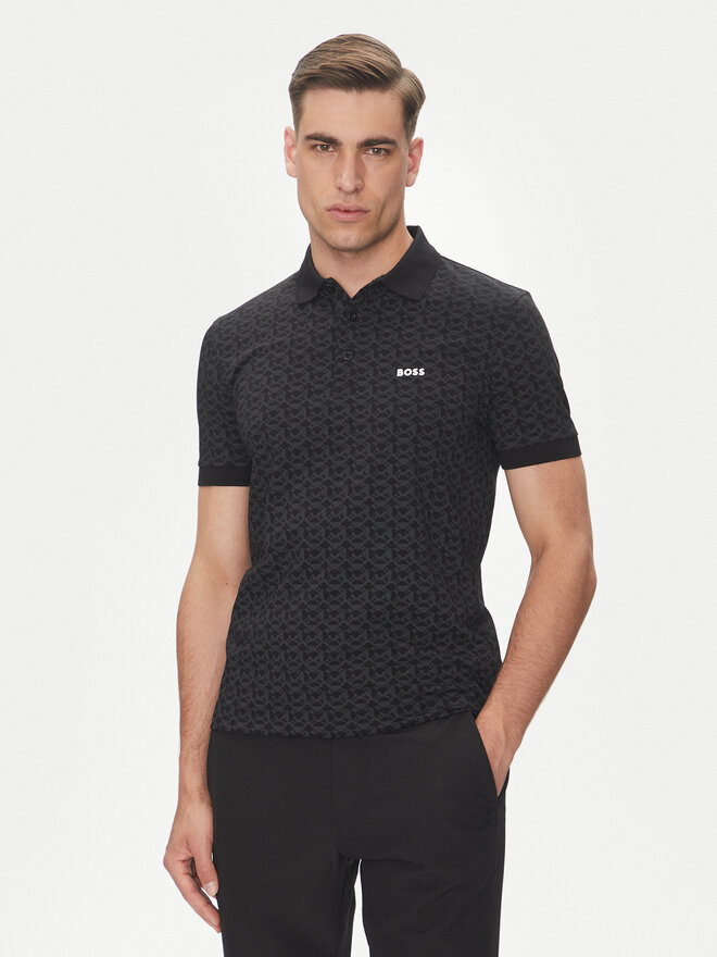 BOSS BOSS Poloshirt Paddy Striped C 50540719 Schwarz Regular Fit