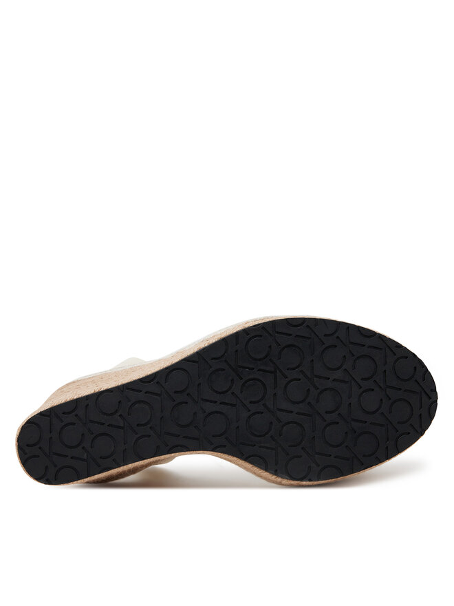 Calvin Klein Espadryle Calvin Klein Wedge Sandal 70 - He HW0HW02376 Biały