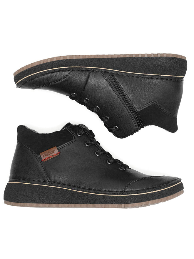 Rieker Botine Rieker 50902-00 Negru