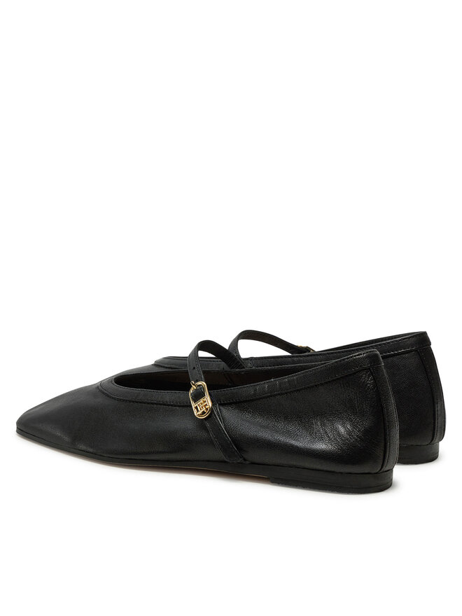 Tommy Hilfiger Balerina Tommy Hilfiger Ballerina Maryjane Soft Leather FW0FW08354 Fekete