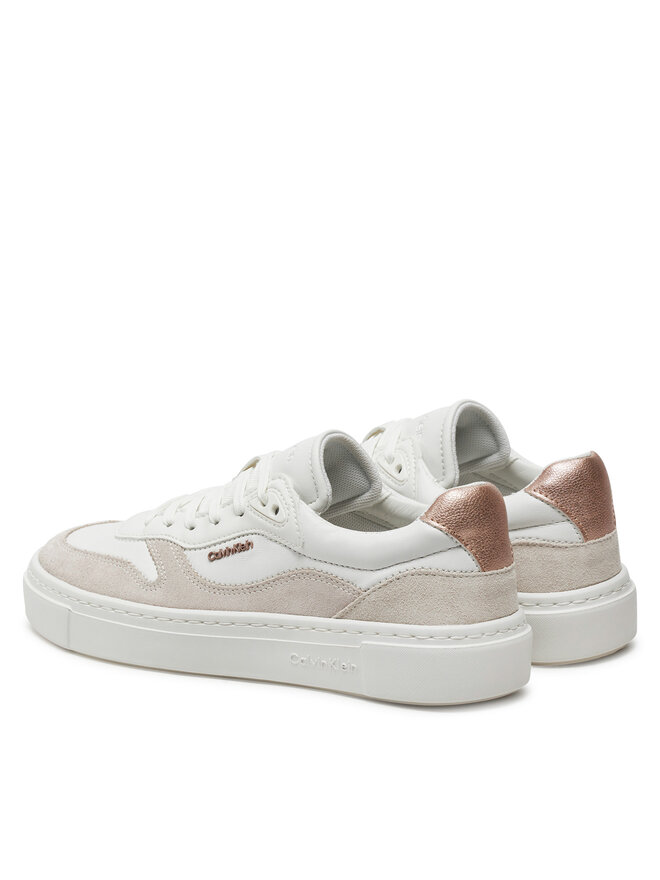 Calvin Klein Снікерcи Calvin Klein Cupsole Lace Up W/Ml Mix M HW0HW02114 Білий