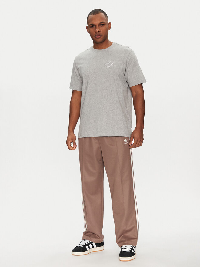 adidas adidas T-Shirt JN7031 Grau Loose Fit