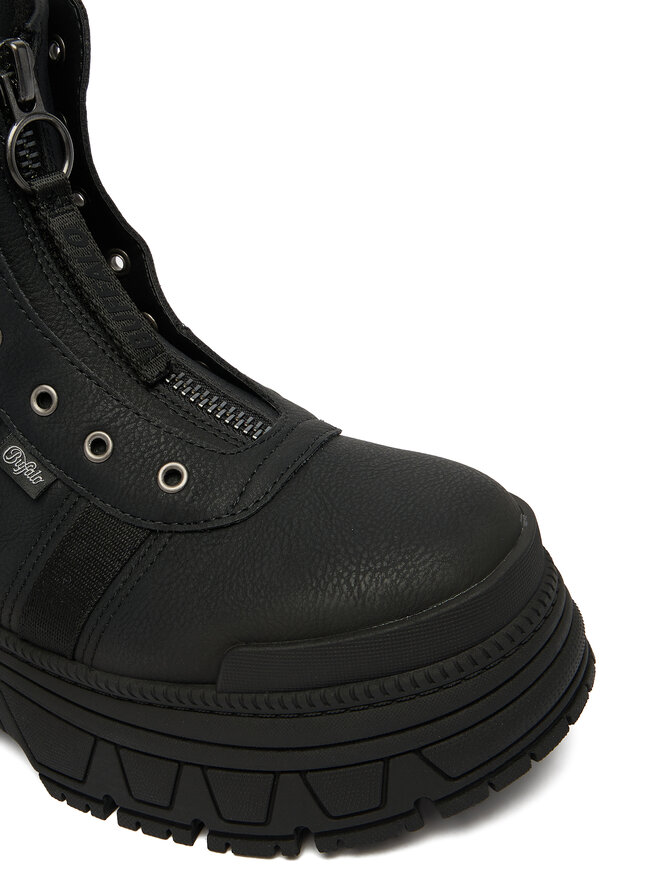 Buffalo Schnürschuhe Buffalo Fusion Front Zip 1270130 Schwarz