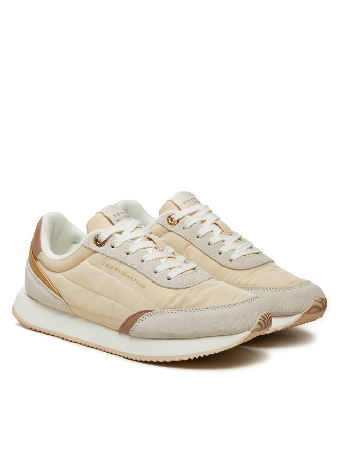 Tommy Hilfiger Сникърси Tommy Hilfiger Essential Runner FW0FW08332 Екрю