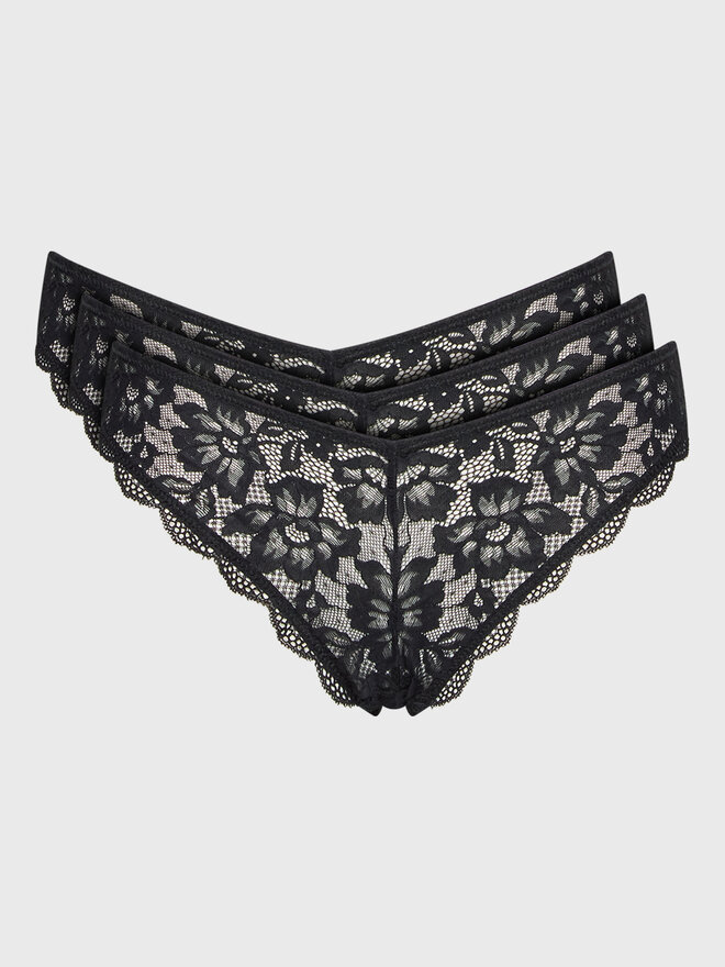 Dorina Dorina 3er-Set klassische Damenslips Myla D001685LA084 Schwarz