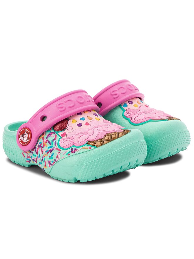 Pantoletten Crocs Fun Lab Clog K 205001 Grun eschuhe