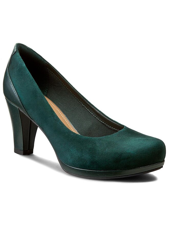 Chaussures basses Clarks Chorus Chic 261195674 Vert chaussures