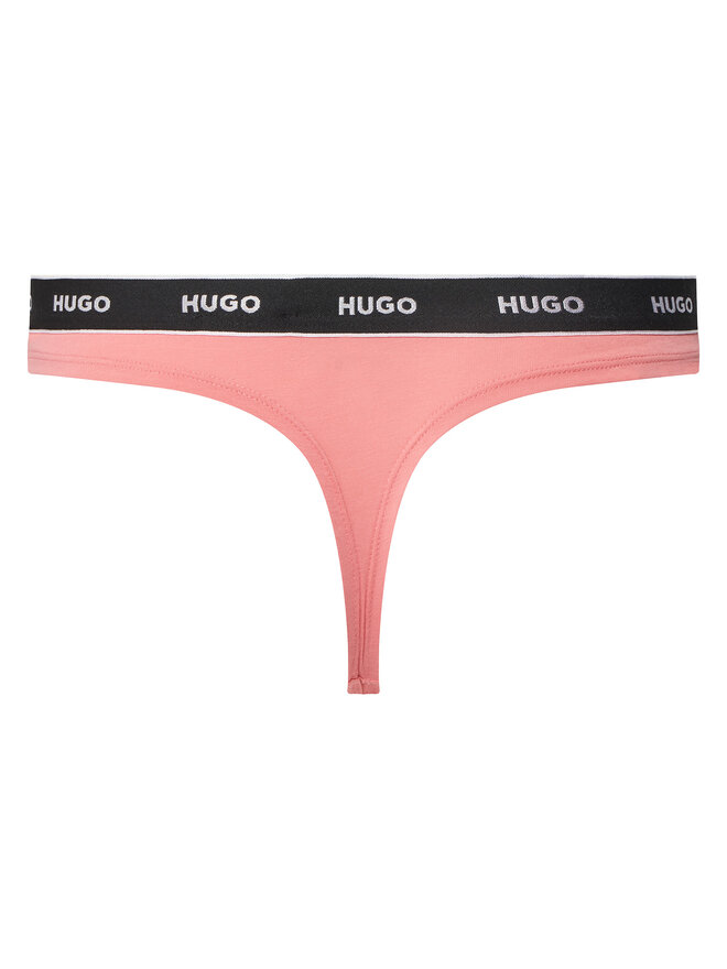 HUGO HUGO Σετ 3 τεμάχια στρίνγκ Triplet Thong Stripe 50545680 Έγχρωμο