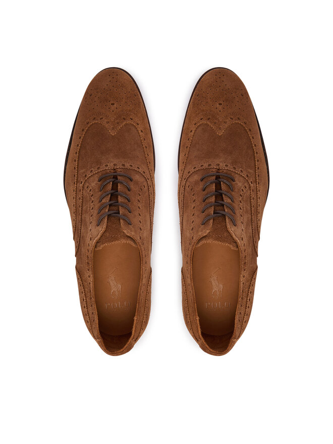 Polo Ralph Lauren Halbschuhe Polo Ralph Lauren Owen Wingtip 811P15884002 Hellbraun