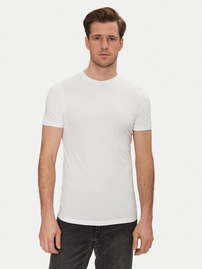 Resteröds Resteröds Σετ 2 T-Shirts 27040 2 Λευκό Slim Fit