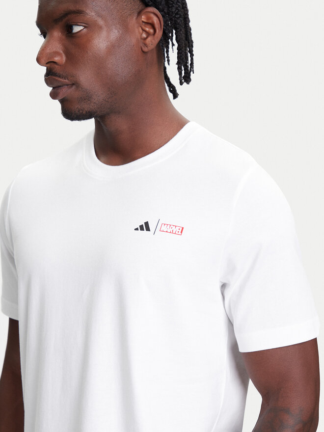 adidas adidas Camiseta Marvel Spider-Man Web Logo JL8056 Blanco Regular Fit