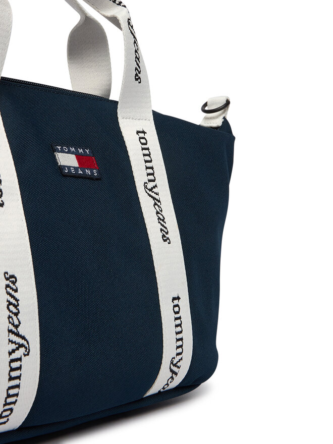 Tommy Jeans Handtasche Tommy Jeans Ess Daily Mini Tote AW0AW18460 Dunkelblau