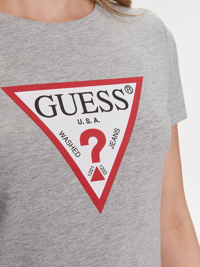 Guess Guess T-Shirt W1YI1 BI3Z14 Grau Slim Fit
