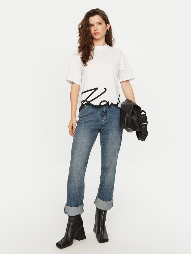 KARL LAGERFELD KARL LAGERFELD Camiseta A1W17013 Blanco Regular Fit