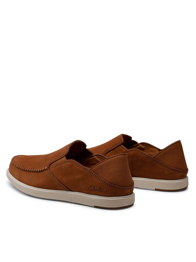 Clarks Туфлі Clarks Bratton Slip 261649937 Коричневий