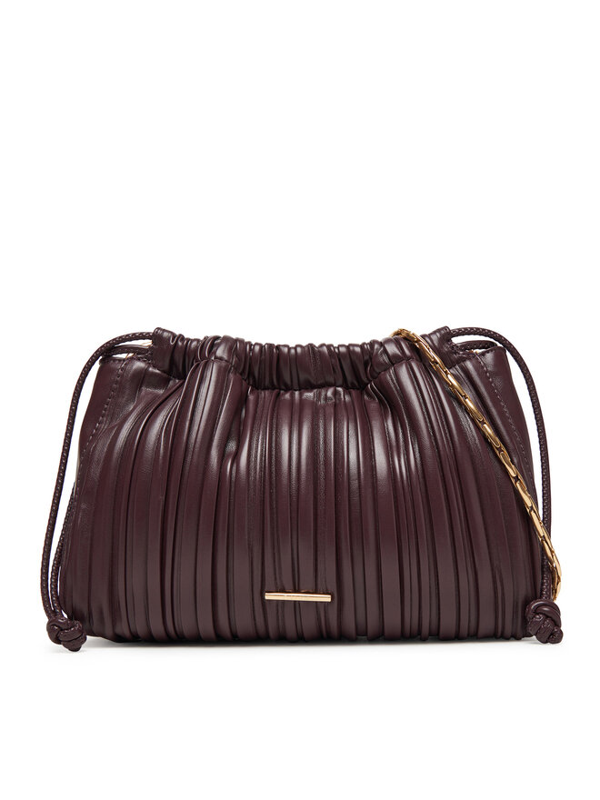 Calvin Klein Τσάντα Calvin Klein Plisse Drawstring Bag LV04F3076G Μπορντό