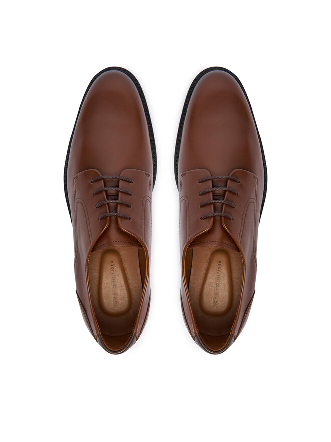 Tommy Hilfiger Halbschuhe Tommy Hilfiger Corporate Dressy Lth FM0FM06023 Braun
