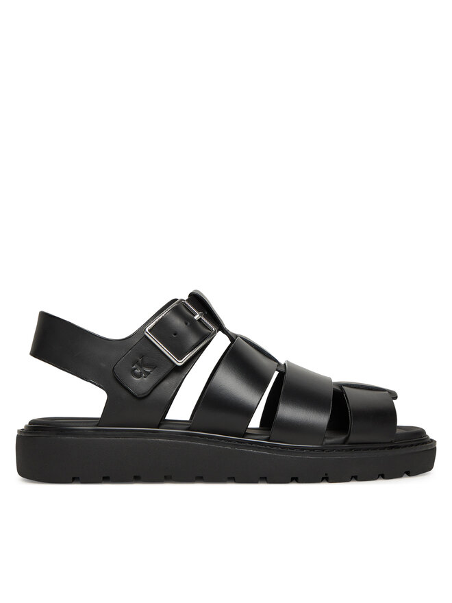 Calvin Klein Jeans Sandały Calvin Klein Jeans Sq Molded Sdl Fisherman Mg Wn YW0YW01700 Czarny