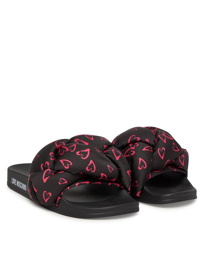 LOVE MOSCHINO Papucs LOVE MOSCHINO JA28312G0MIW100C Fekete