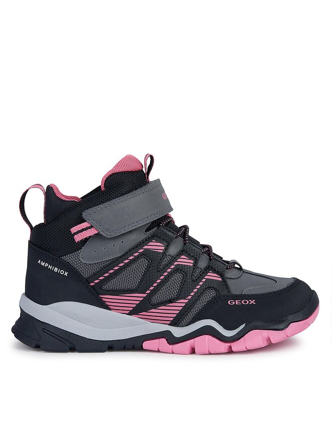 Geox Sneakersy Geox J Montrack Girl B Ab J36LHA 0FUME C9A8N S Sivá