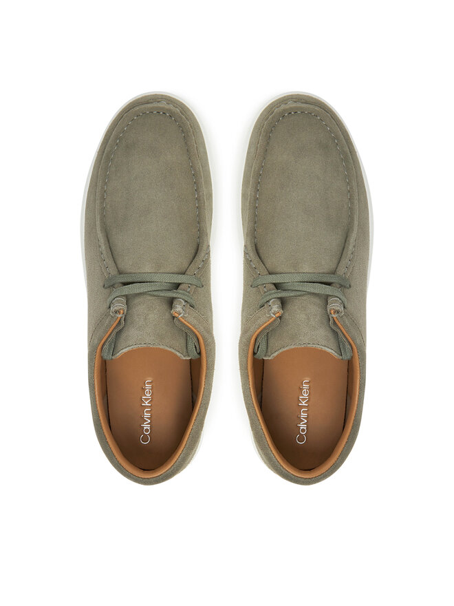 Calvin Klein Zapatos hasta el tobillo Calvin Klein Hybrid Apron Laceup Su HM0HM01967 Verde