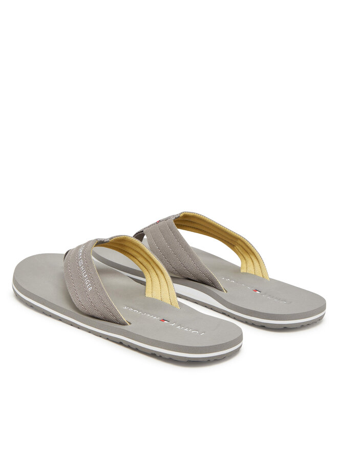 Tommy Hilfiger Žabky Tommy Hilfiger Hilfiger Nyc Beach Sandal FM0FM05437 Šedá